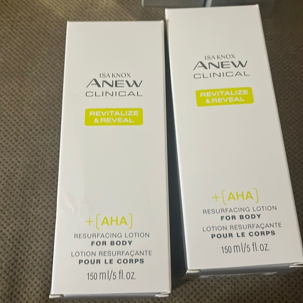 Avon ISA anew clinical revitalize and reveal resurfacing lotion for body